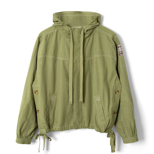 Damson Madder Blake Hooded Jacket Sage