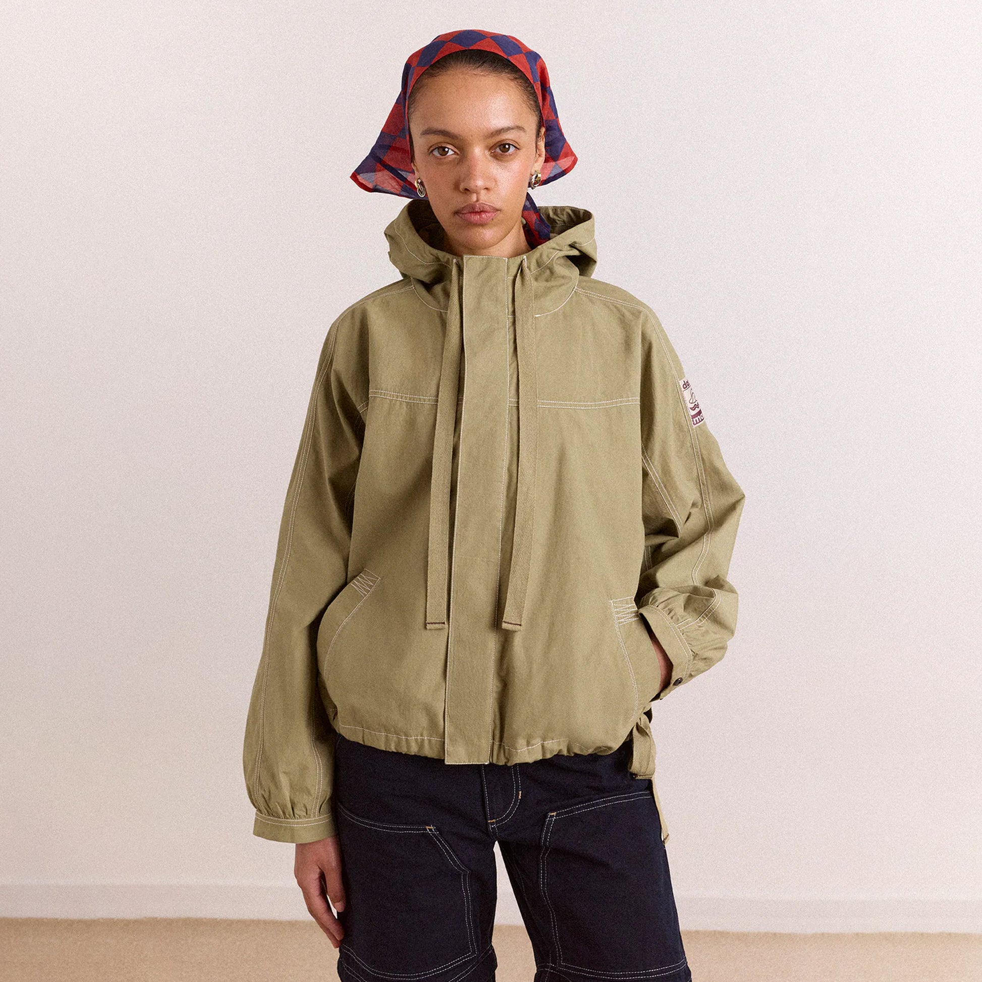 Damson Madder Blake Hooded Jacket Sage