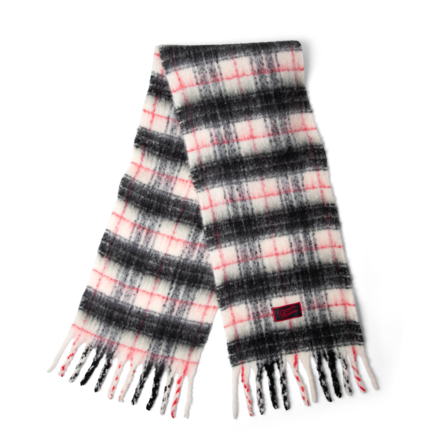 Damson Madder Brushed Oversized Scarf Butter Check - pam pam 