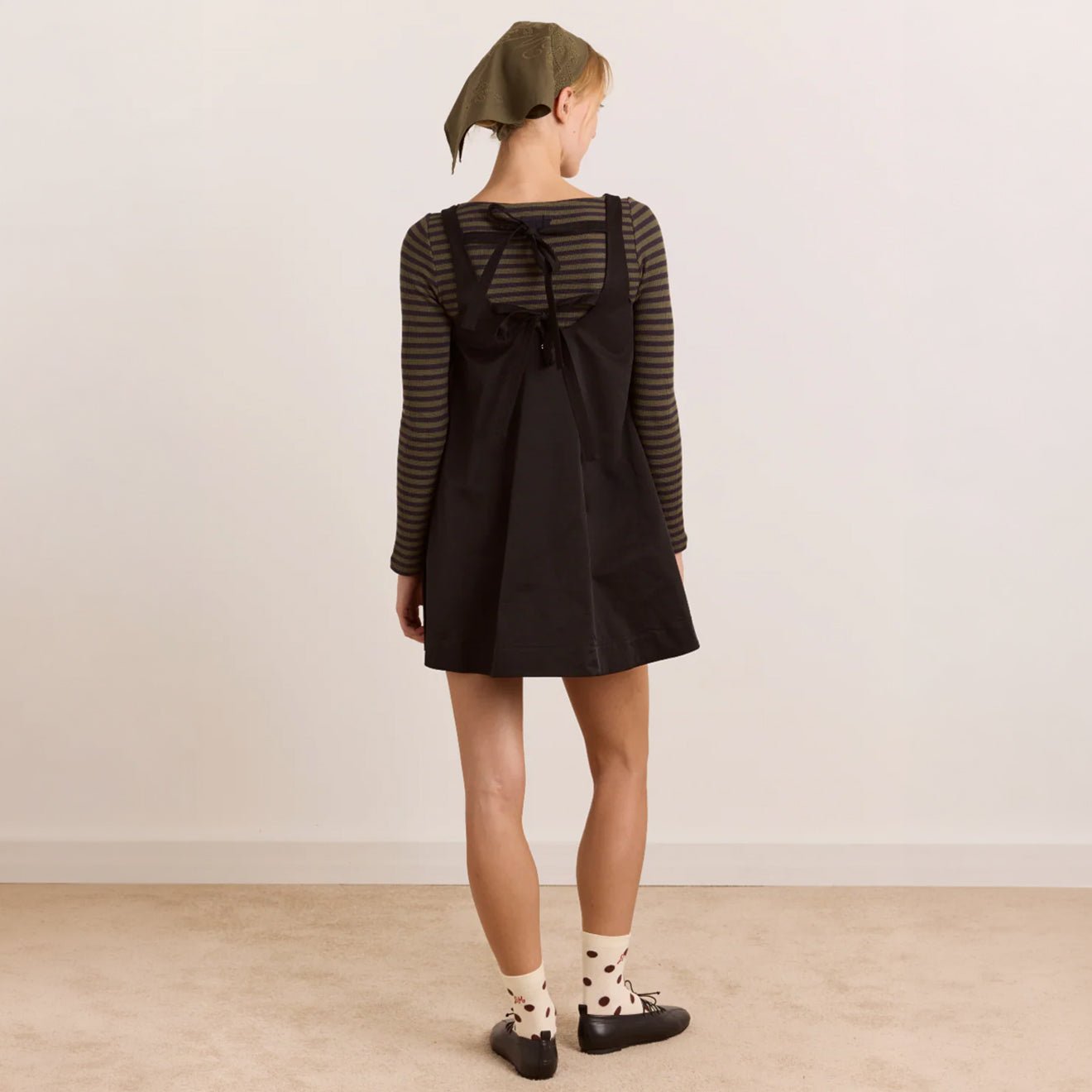 Damson Madder Cairo Mini Dress Black