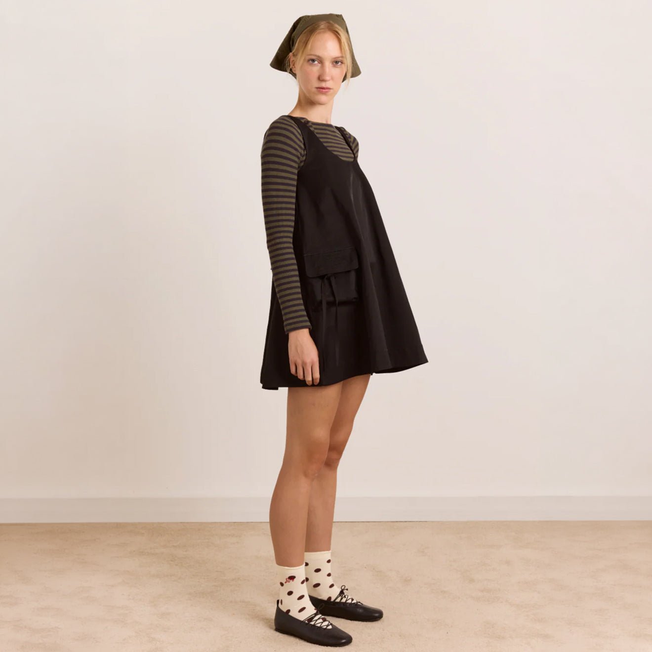 Damson Madder Cairo Mini Dress Black