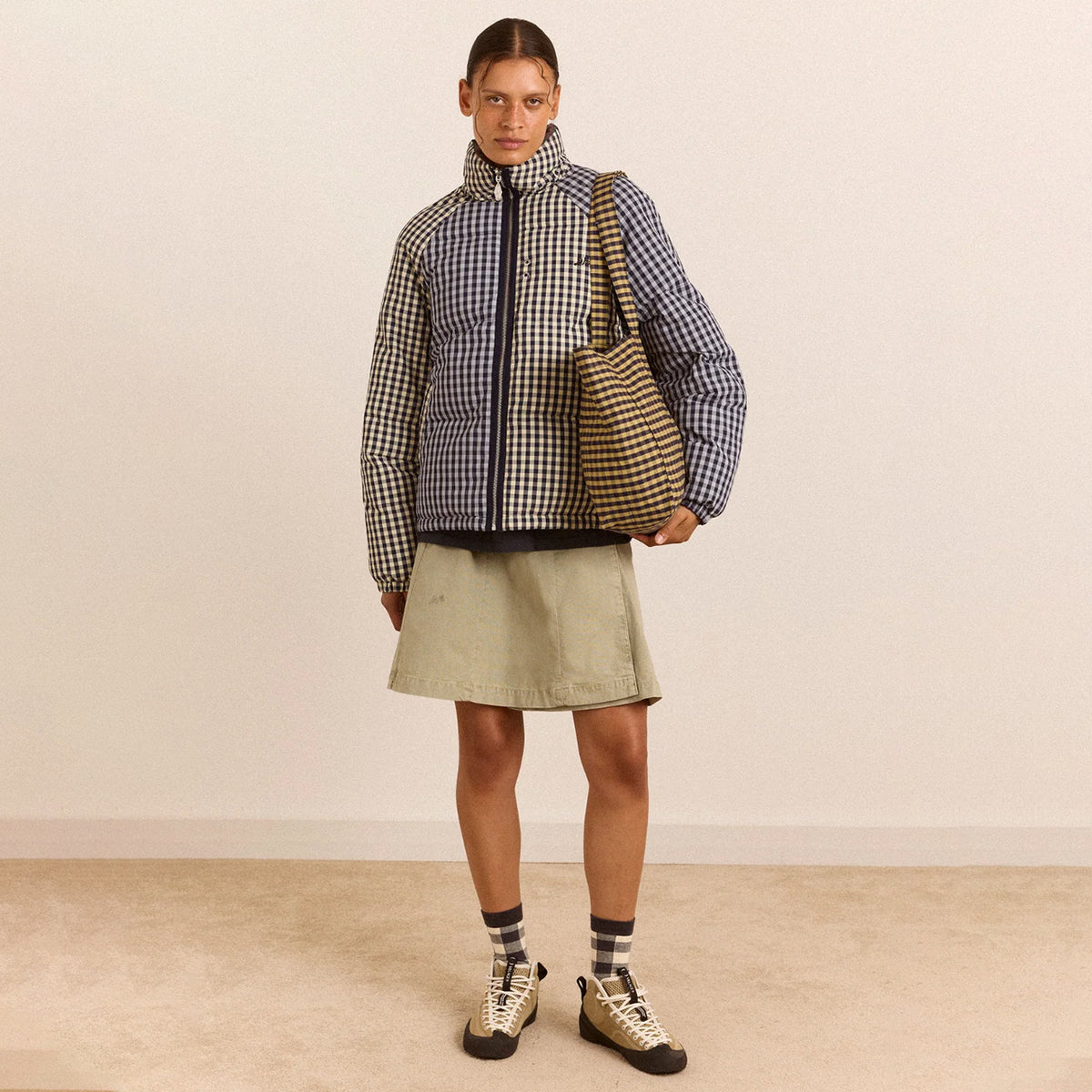 Damson Madder Canvas Tote Quince Jam / Gingham Multi