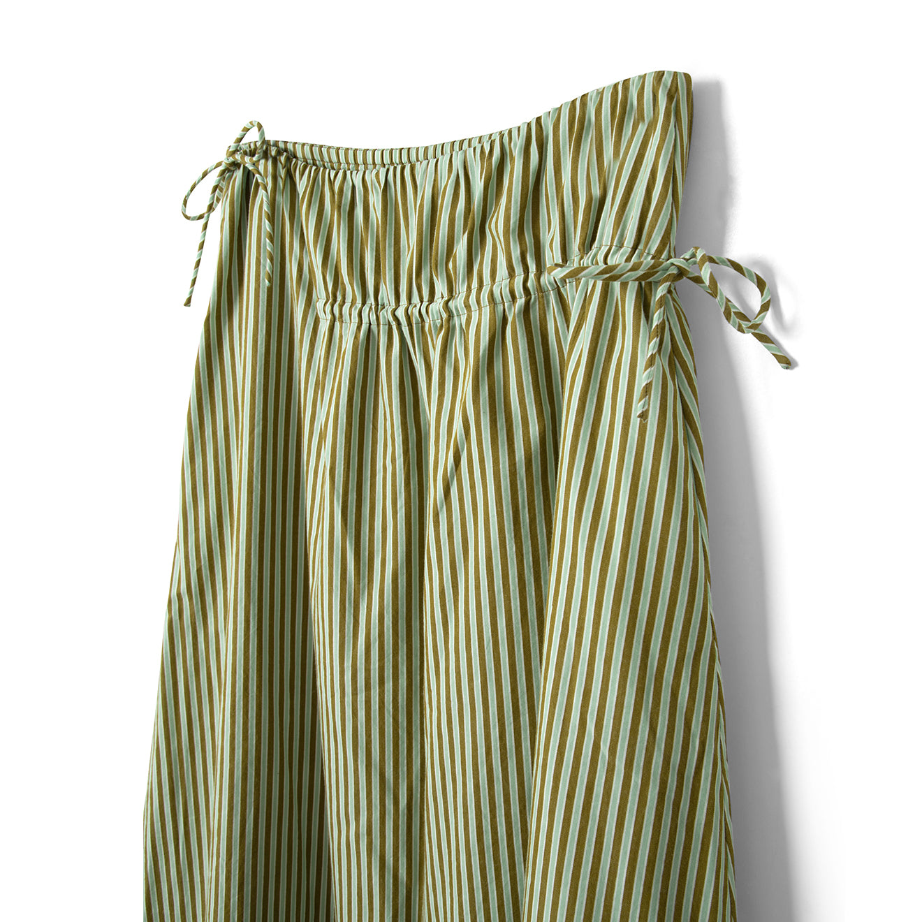Damson Madder Caspia Volume Midi Skirt Basil