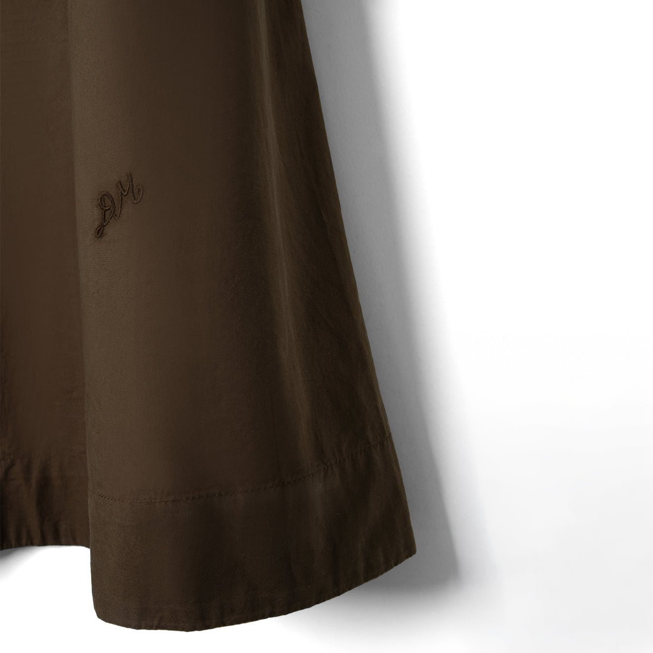 Damson Madder Caspia Volume Midi Skirt Choc