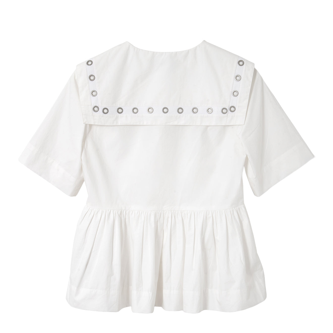 Damson Madder Cyrus Eyelet Blouse White
