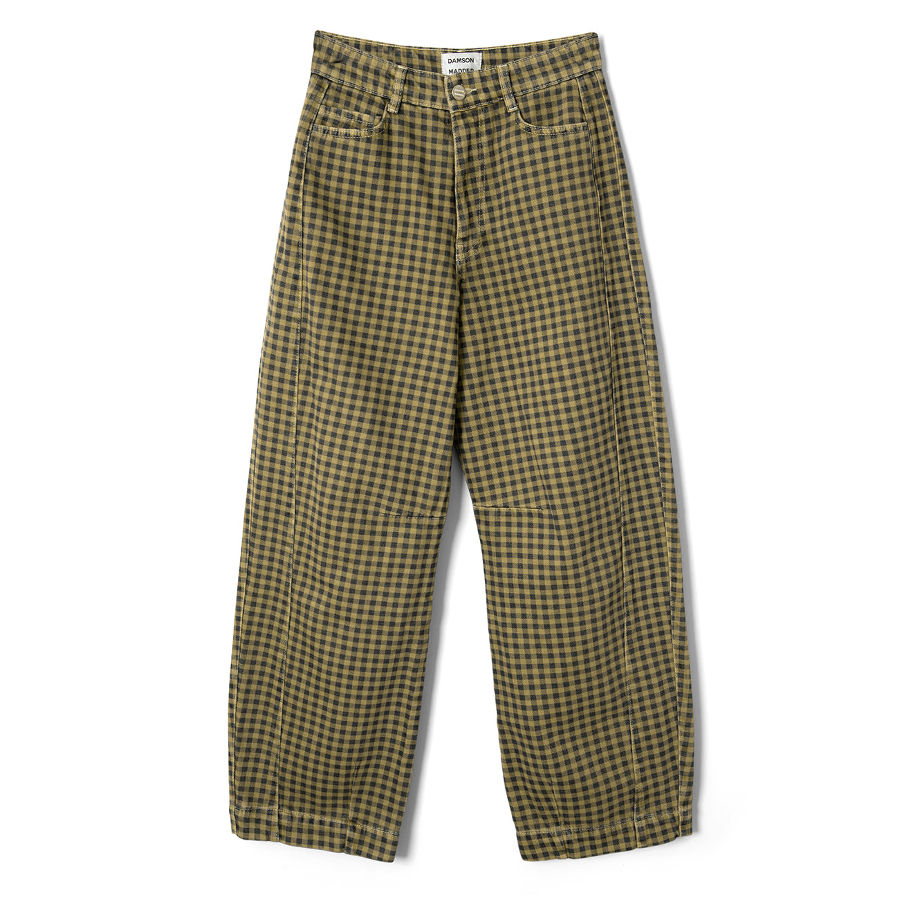 Damson Madder Felix Jeans Quince Gingham Navy