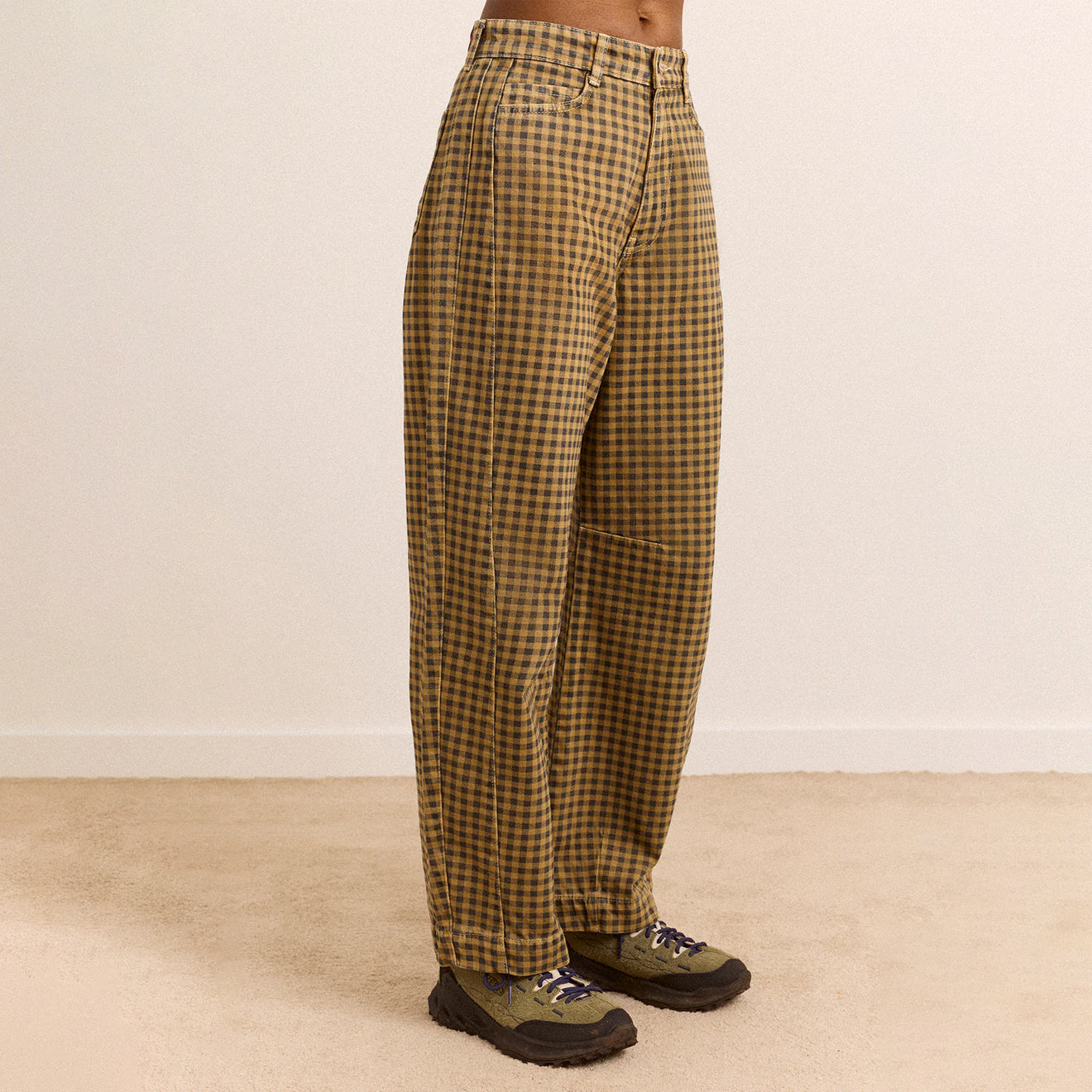Damson Madder Felix Jeans Quince Gingham Navy