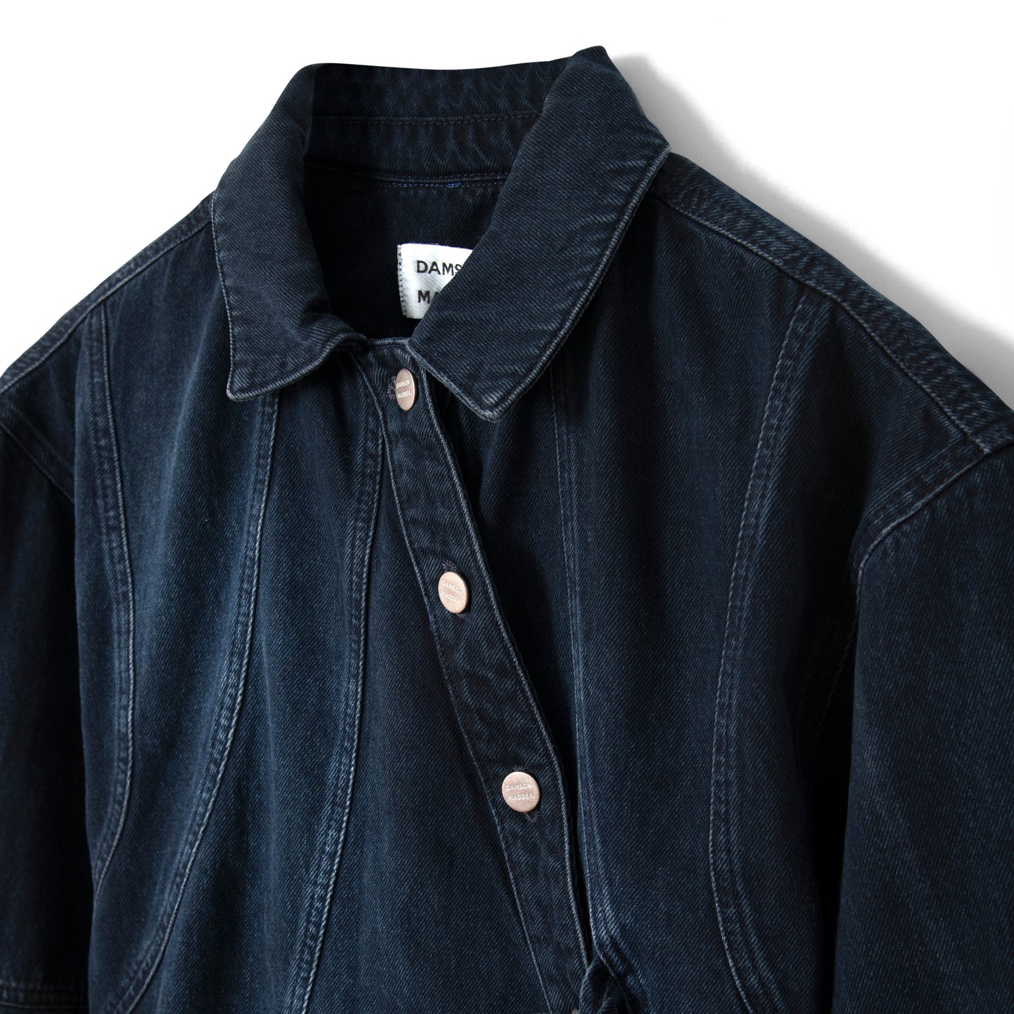 Damson Madder Finella Denim Shirt Wavy Seams - pam pam 