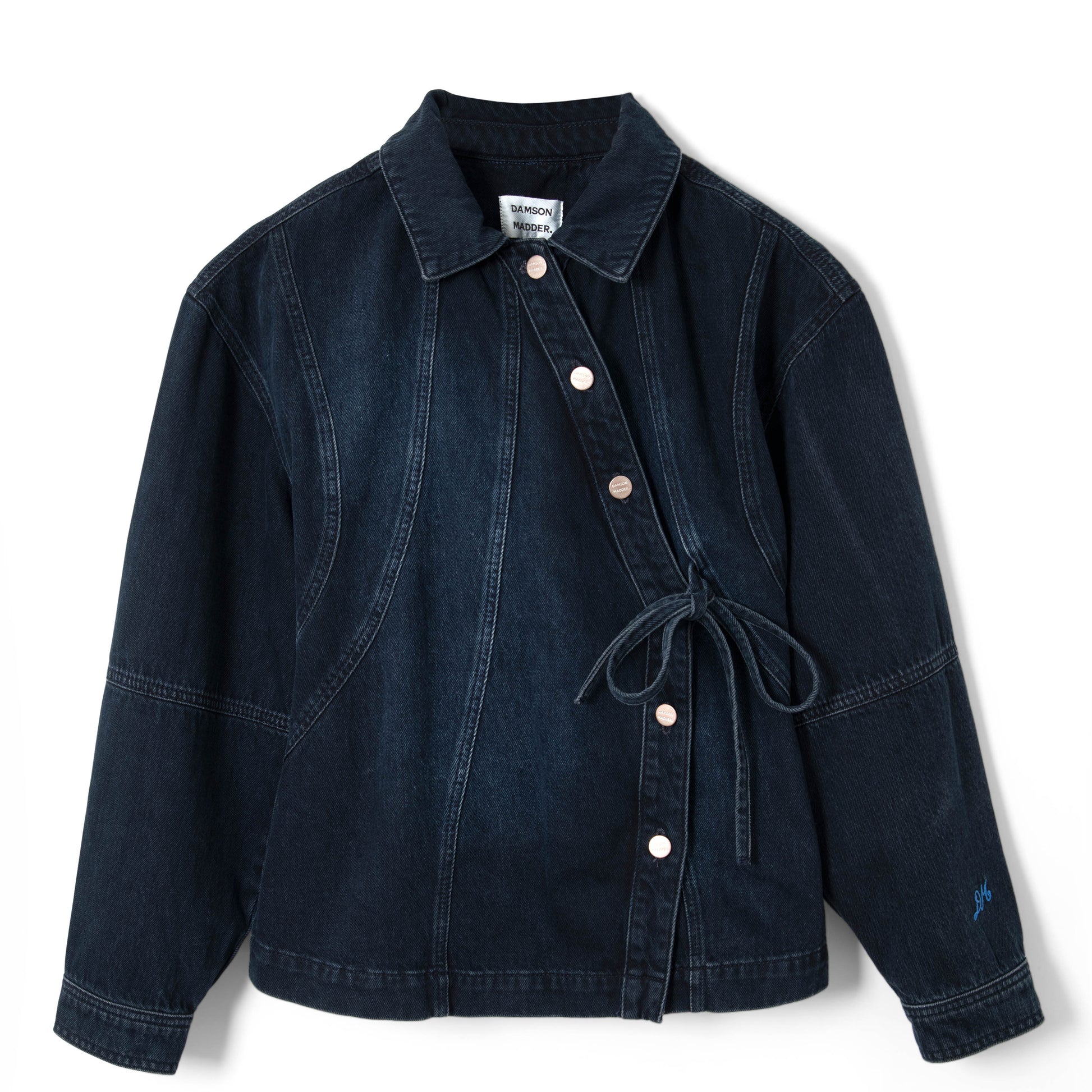 Damson Madder Finella Denim Shirt Wavy Seams - pam pam 