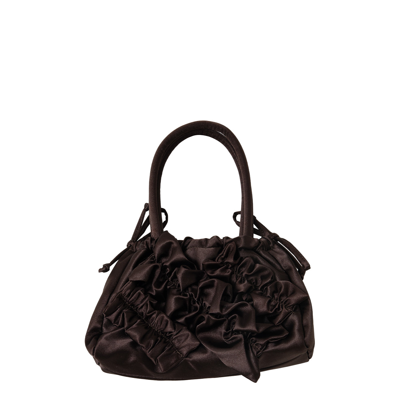 Damson Madder Frilly Alani Bag Coffee Bean Satin