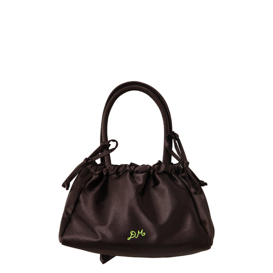 Damson Madder Frilly Alani Bag Coffee Bean Satin