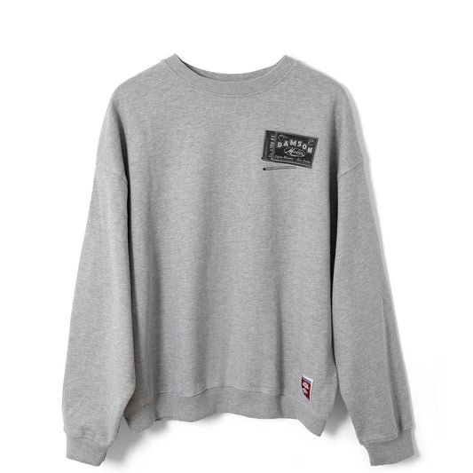 Damson Madder General Store Graphic Sweatshirt Grey Marl - pam pam