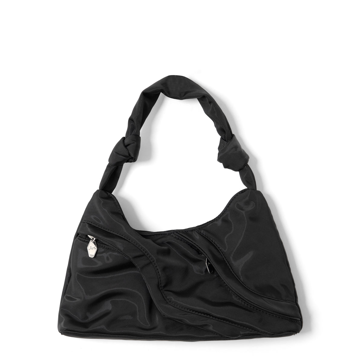 Damson Madder Heavy Satin Byron Bag Black