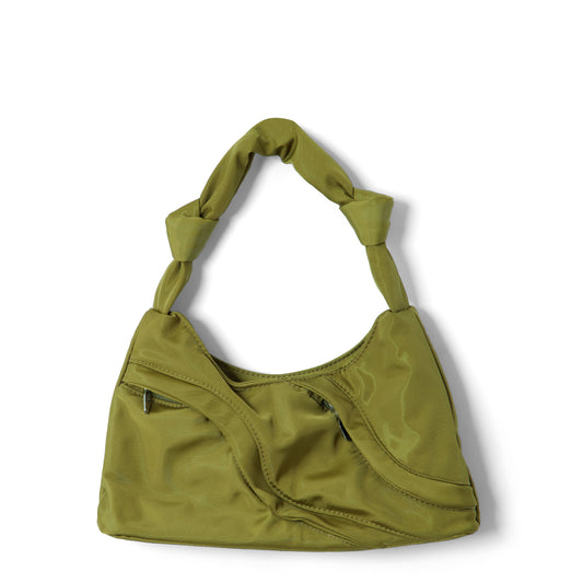 Damson Madder Heavy Satin Byron Bag Chartreuse