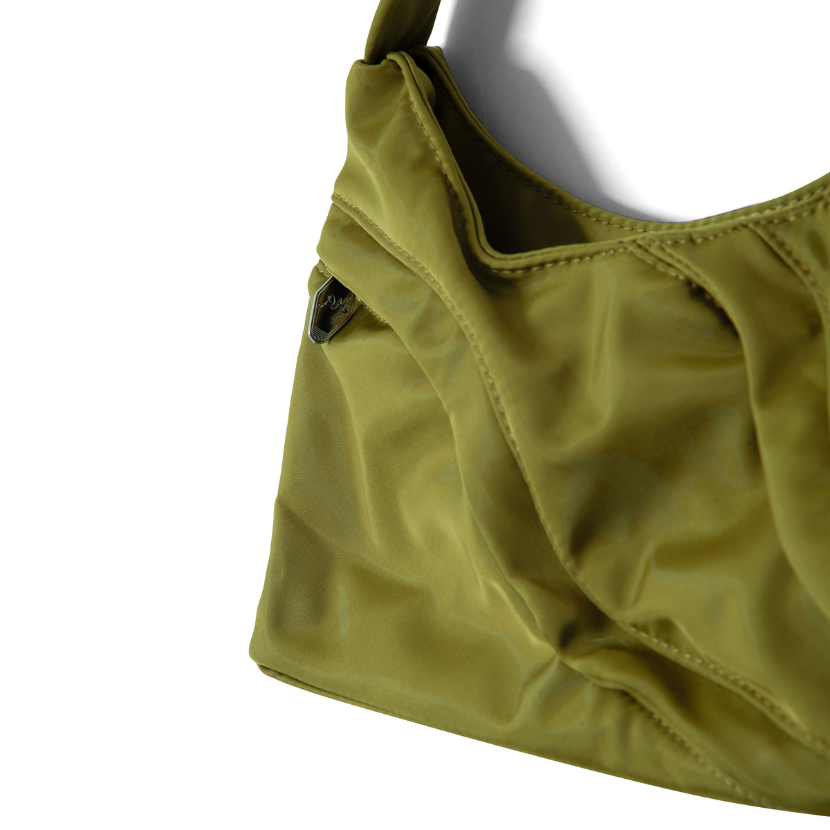 Damson Madder Heavy Satin Byron Bag Chartreuse