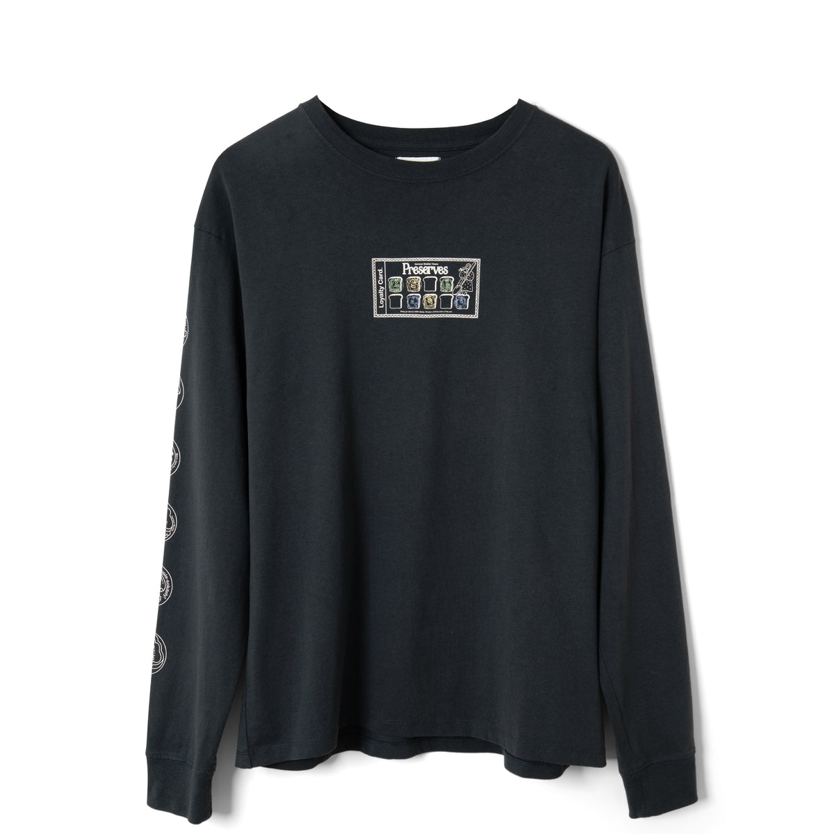 Damson Madder House Preserves L/S Graphic Tee Charcoal