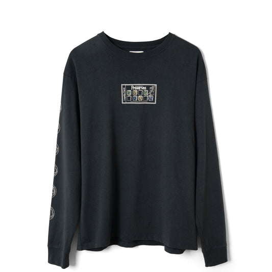 Damson Madder House Preserves L/S Graphic Tee Charcoal