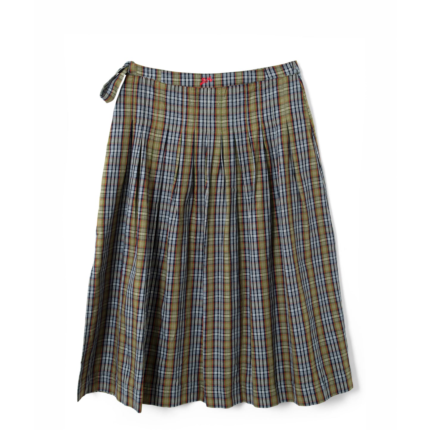 Damson Madder Josie Midi Skirt Multi Check - pam pam 