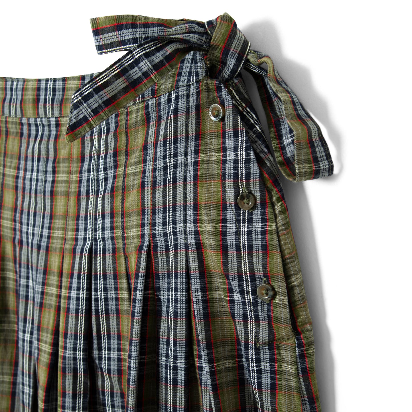 Damson Madder Josie Midi Skirt Multi Check - pam pam 