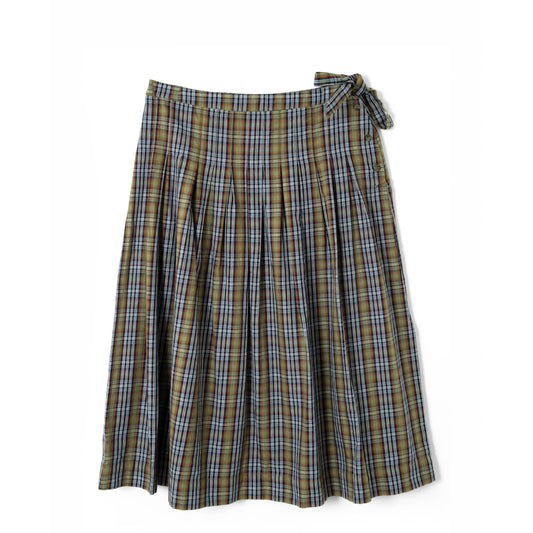 Damson Madder Josie Midi Skirt Multi Check - pam pam