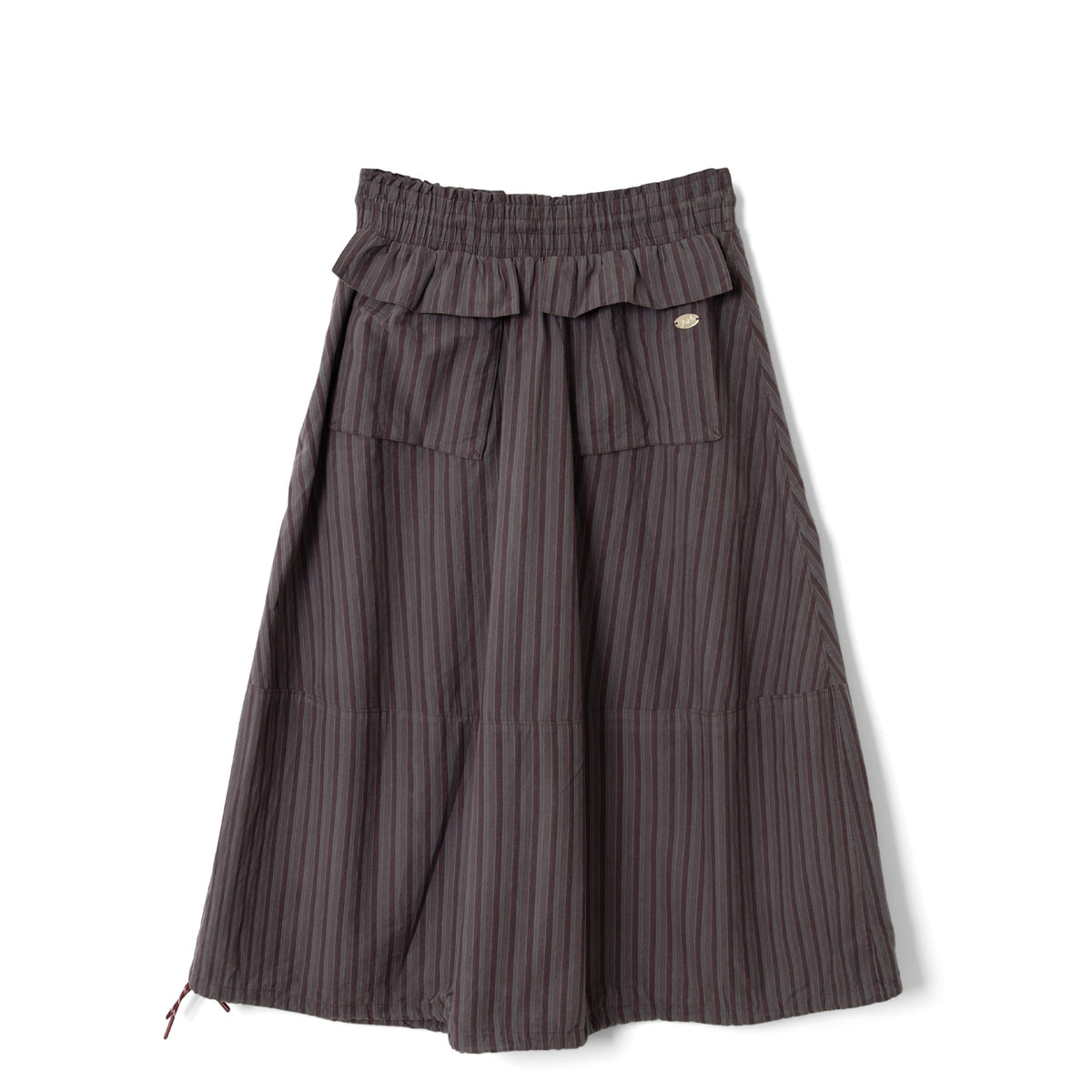 Damson Madder Lainey Midi Skirt Merlot Stripe