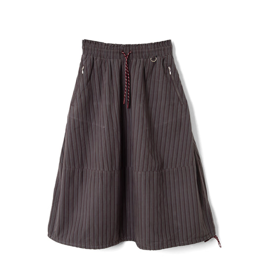 Damson Madder Lainey Midi Skirt Merlot Stripe