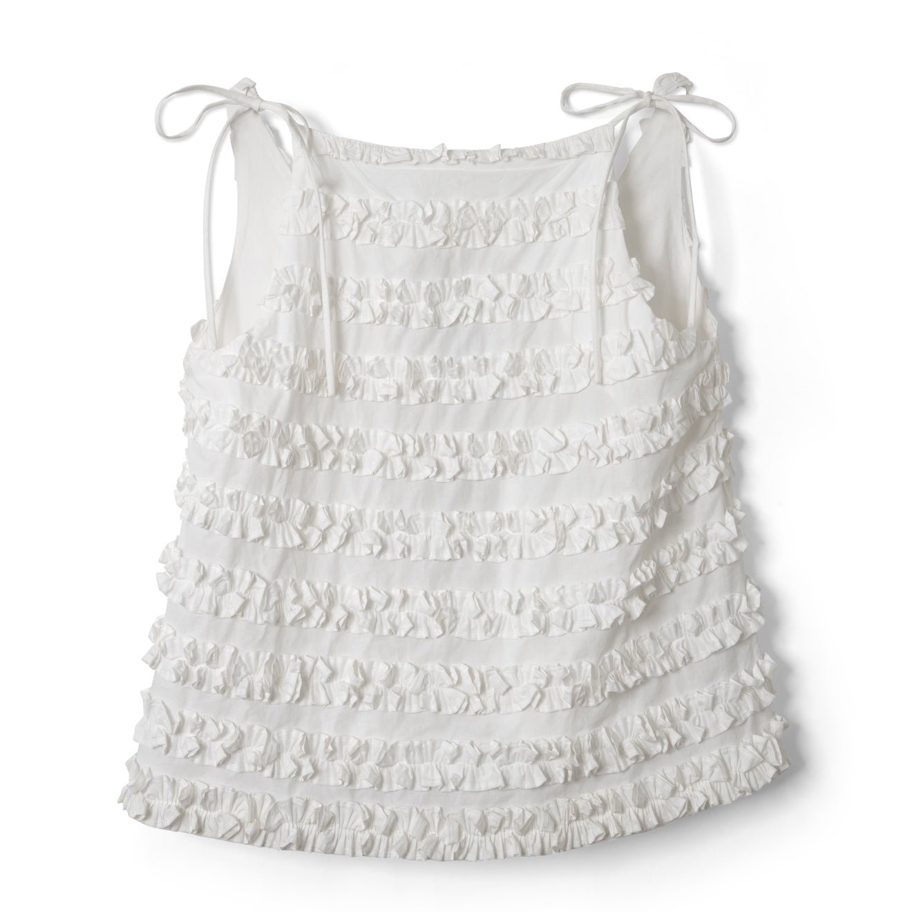 Damson Madder Leili Ruffle Cami White