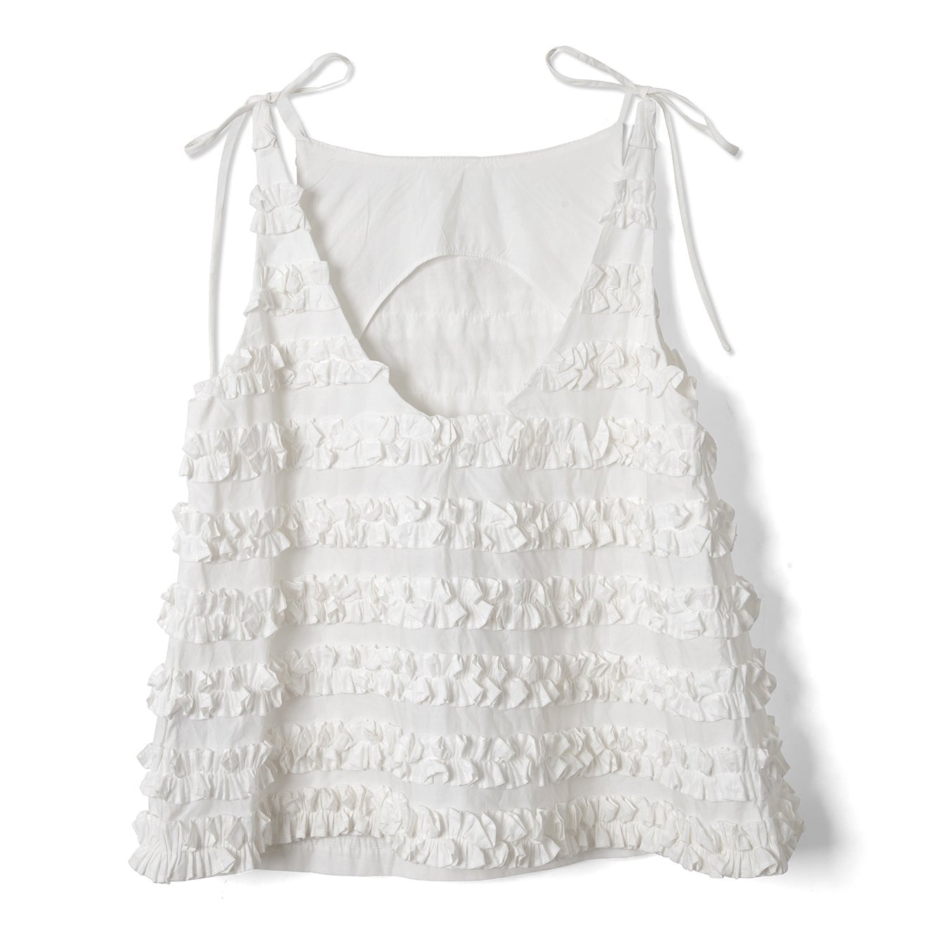 Damson Madder Leili Ruffle Cami White