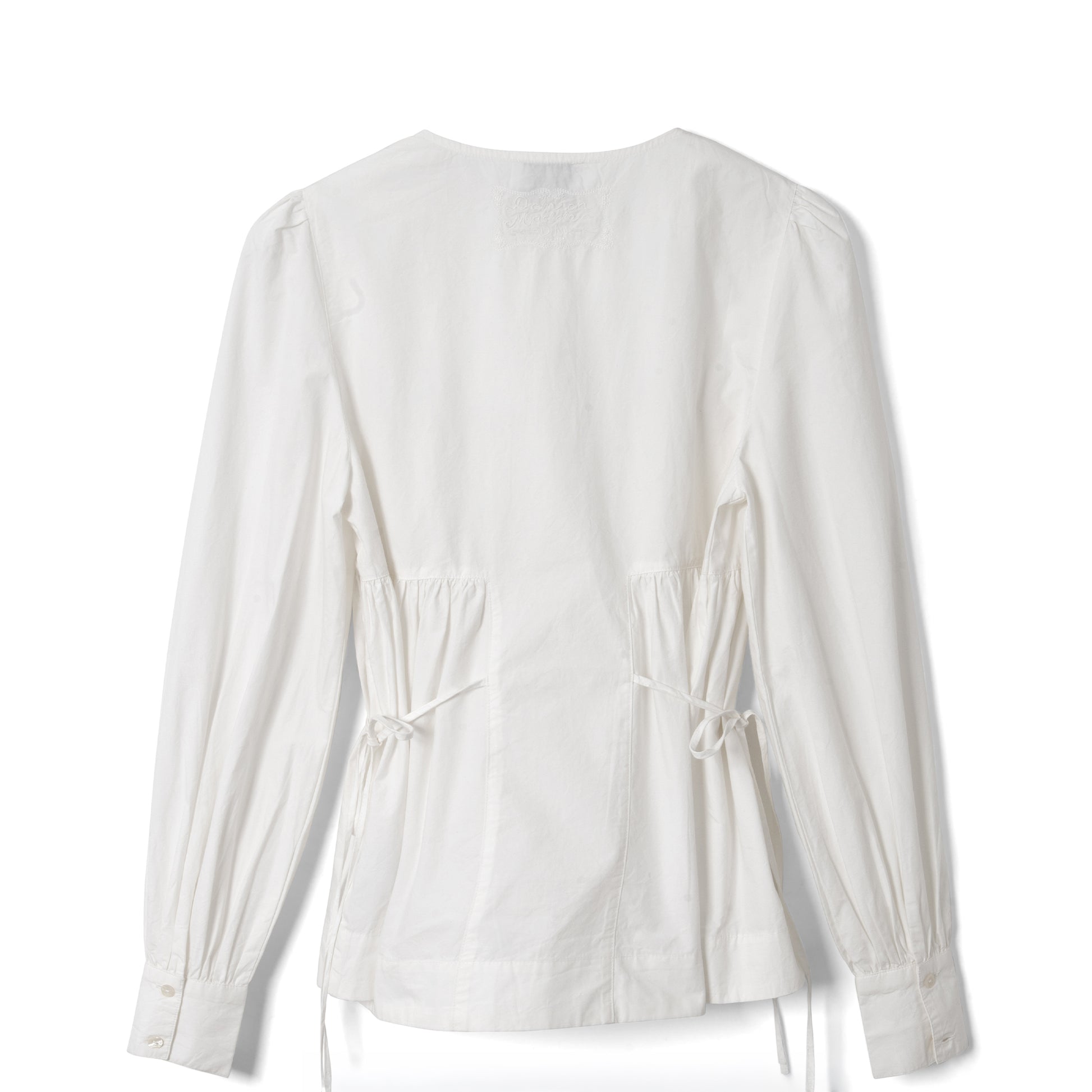 Damson Madder Lettie Bow Detail Blouse White