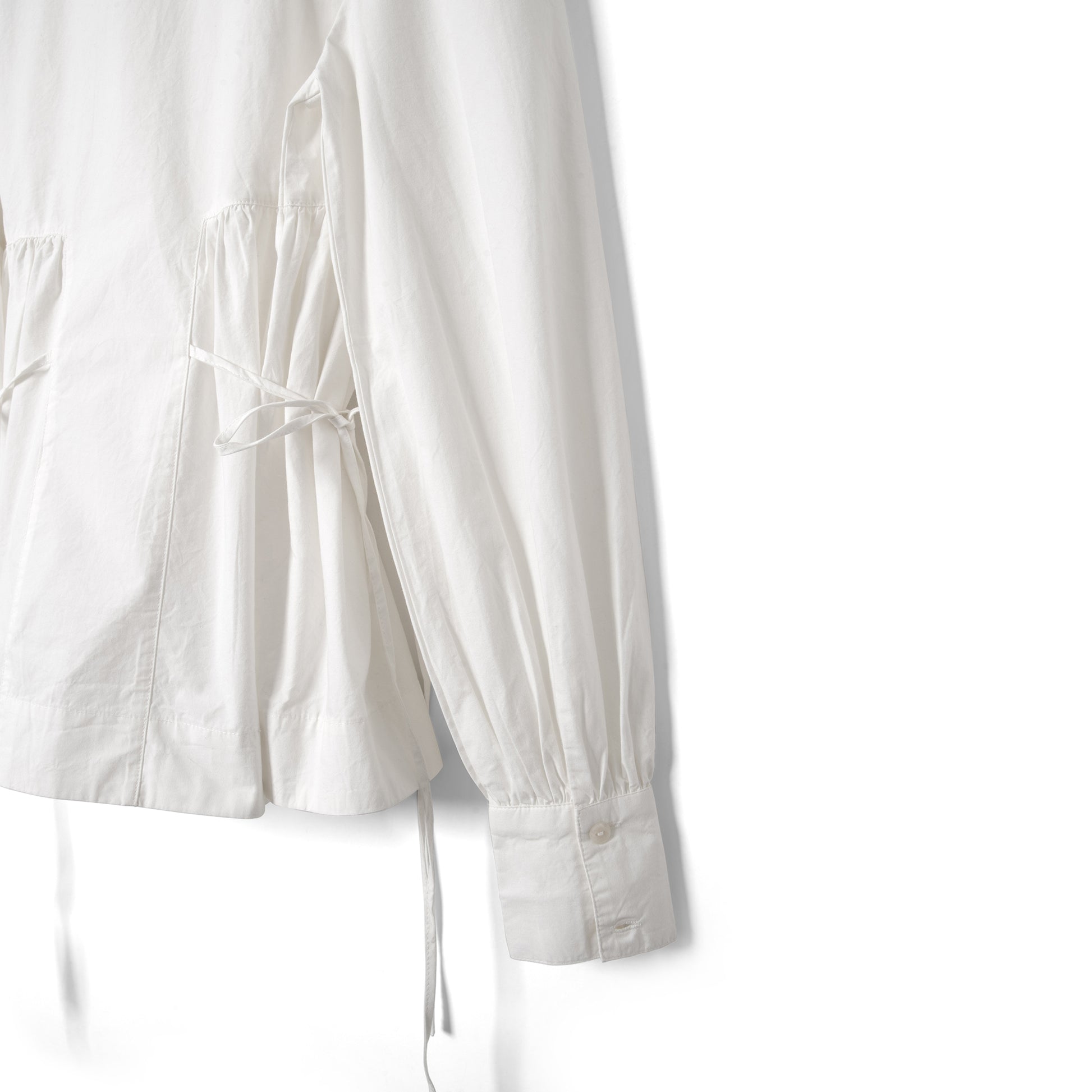 Damson Madder Lettie Bow Detail Blouse White