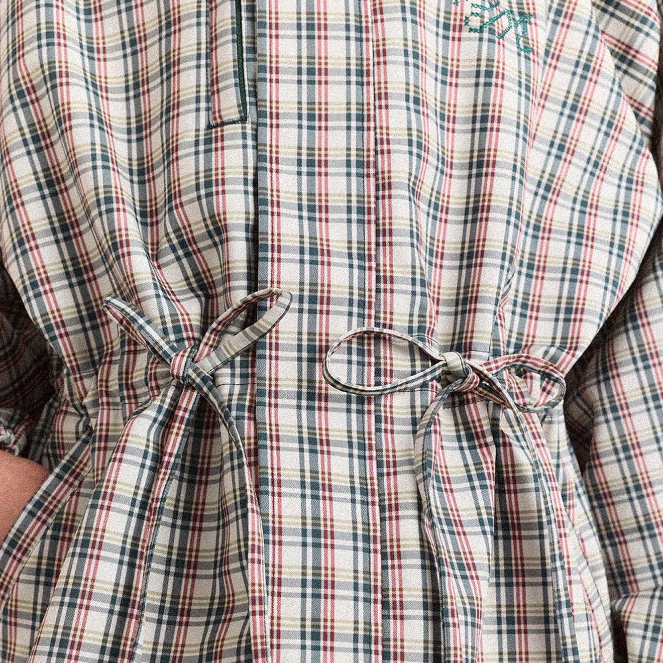Damson Madder Liu Raincoat Elderberry Check Multi
