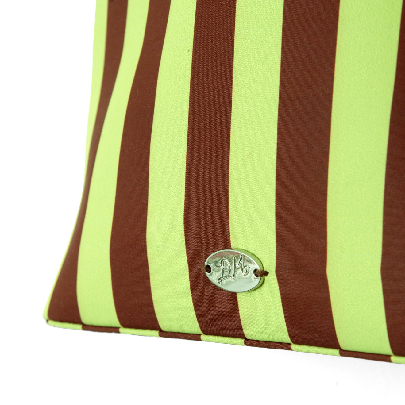 Damson Madder Lorelai Bag Avocado / Chocolate Stripe