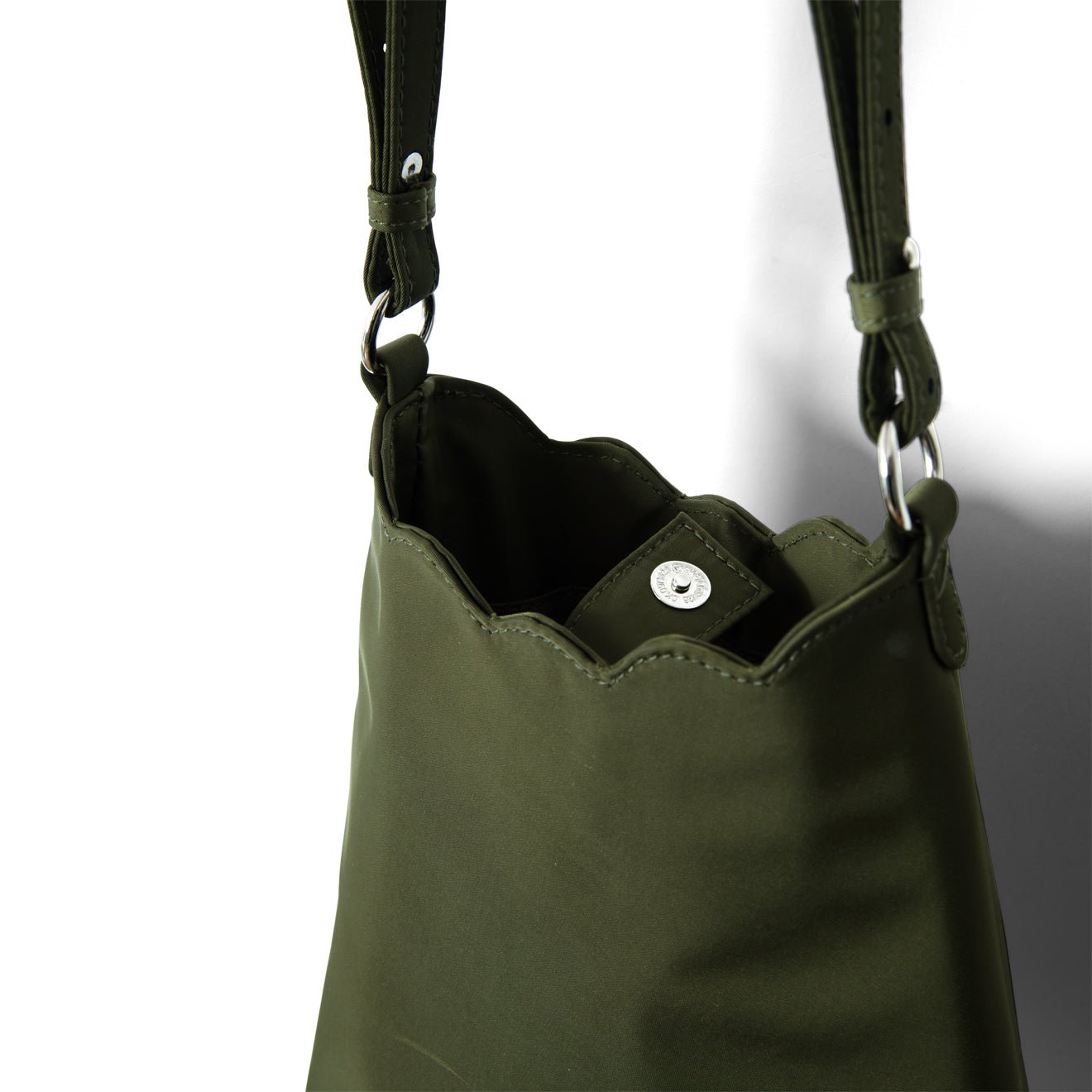 Damson Madder Lorelai Bag In Heavy Satin Olive