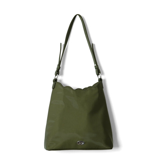 Damson Madder Lorelai Bag In Heavy Satin Olive