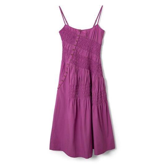 Damson Madder Lyra Midi Dress Magenta