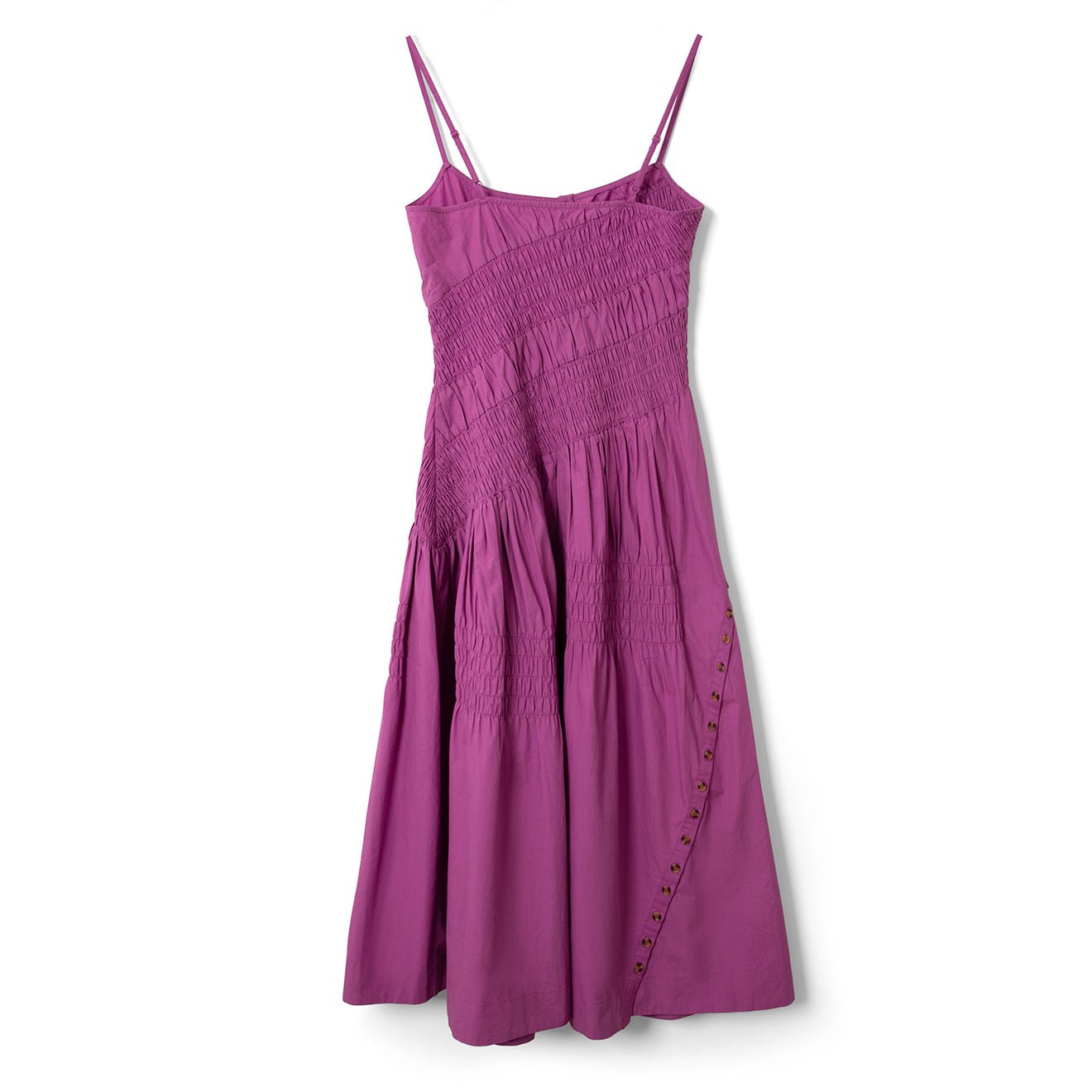 Damson Madder Lyra Midi Dress Magenta