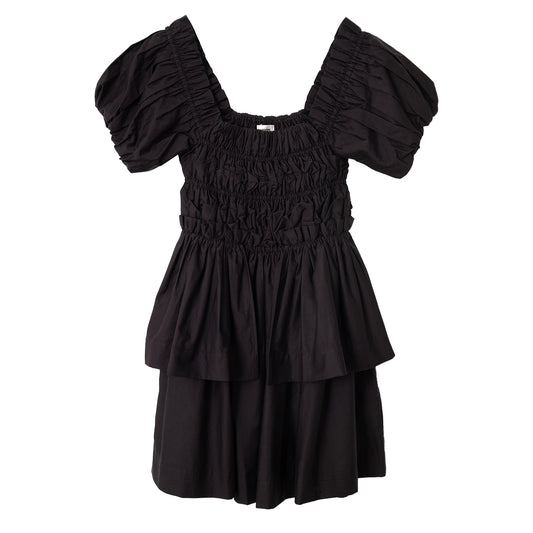 Damson Madder Lyza Mini Dress Black