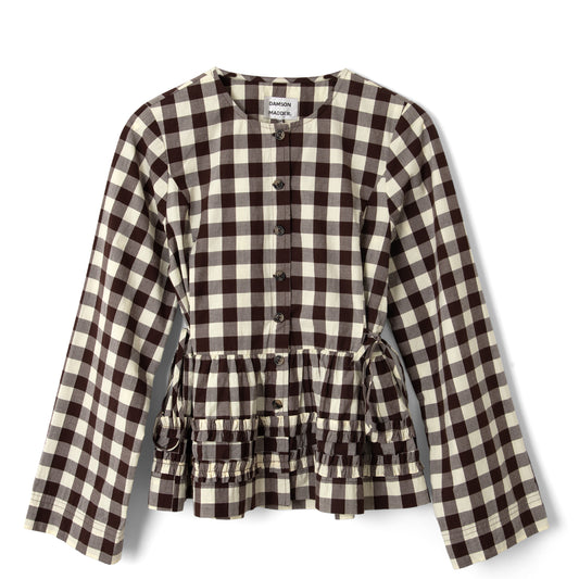 Damson Madder Madison Blouse Butter Gingham