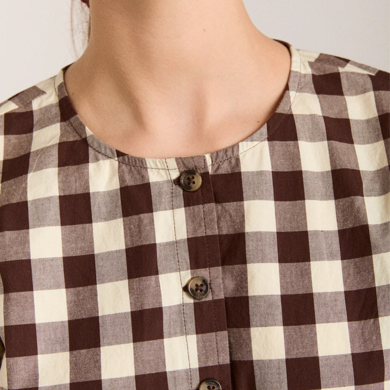 Damson Madder Madison Blouse Butter Gingham