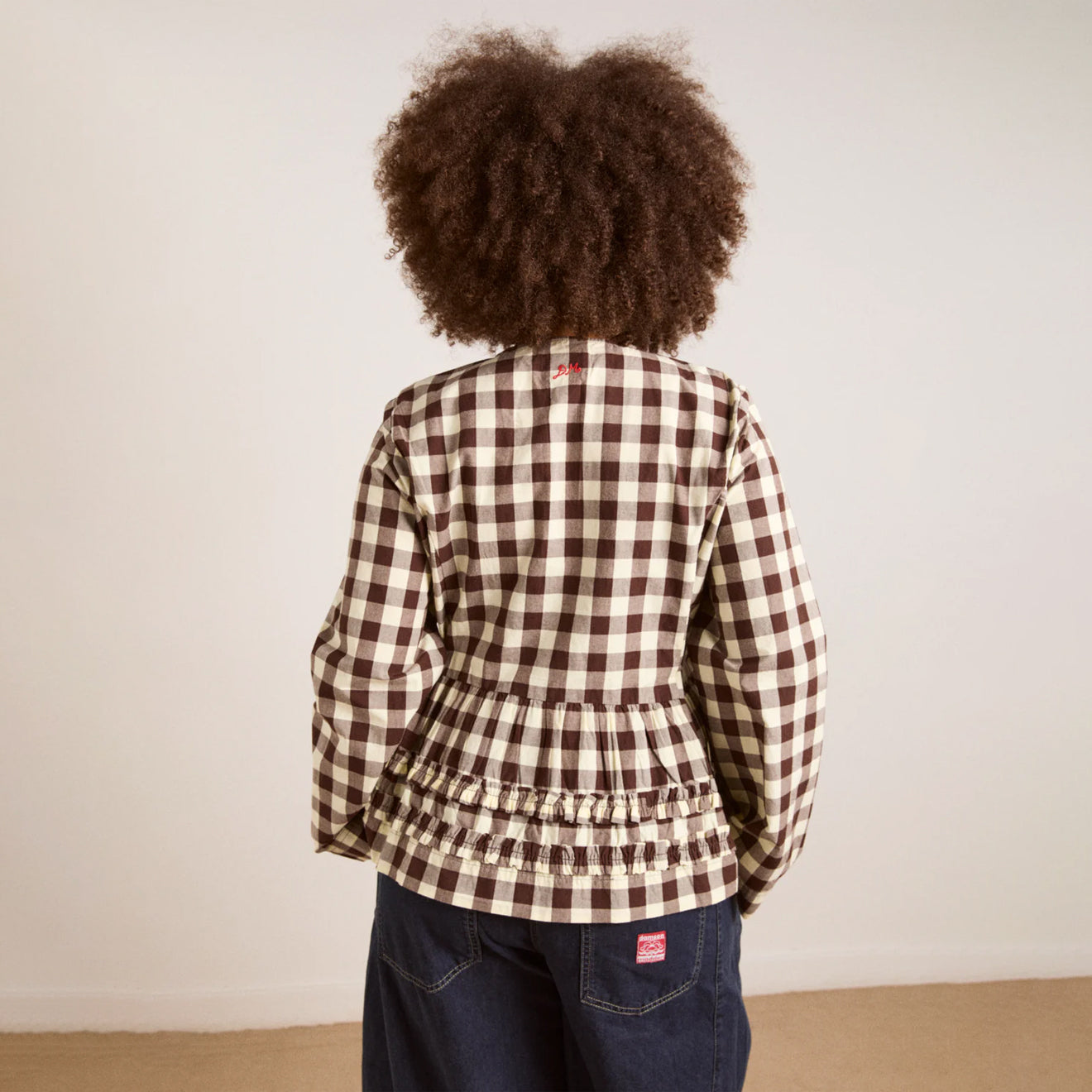 Damson Madder Madison Blouse Butter Gingham