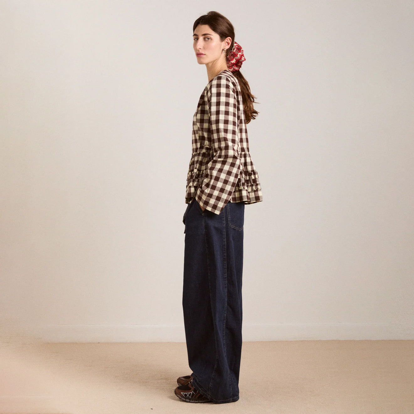 Damson Madder Madison Blouse Butter Gingham