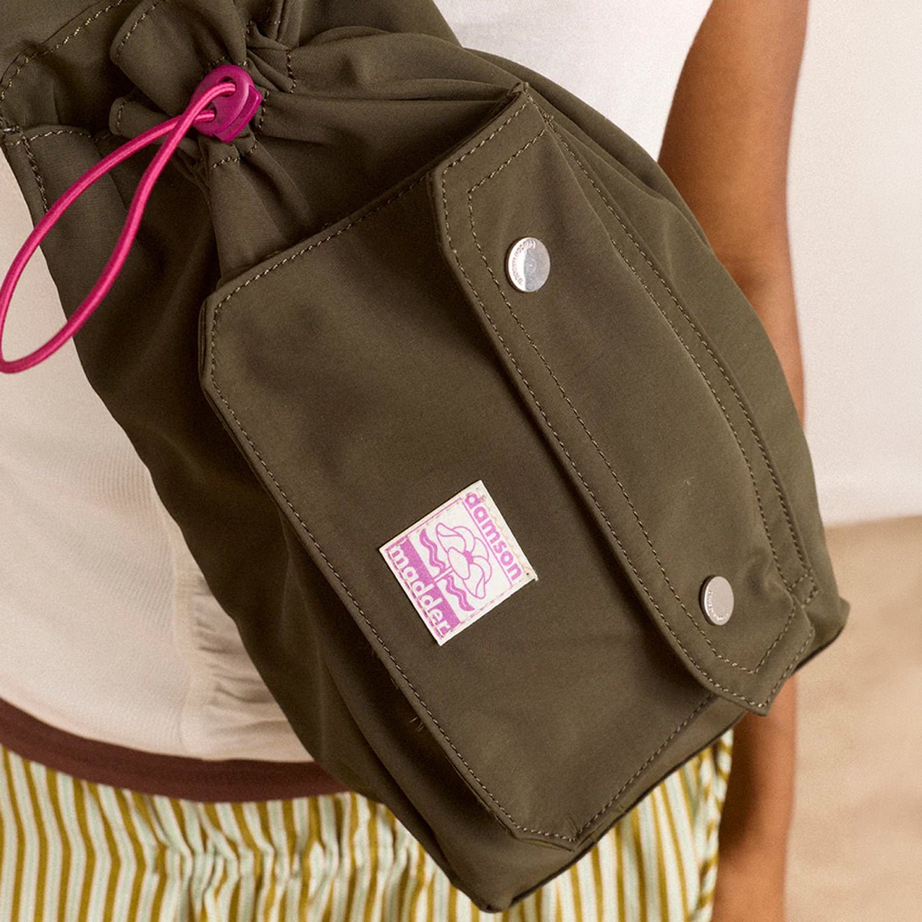 Damson Madder Matilda Cross Body Bag Dark Green
