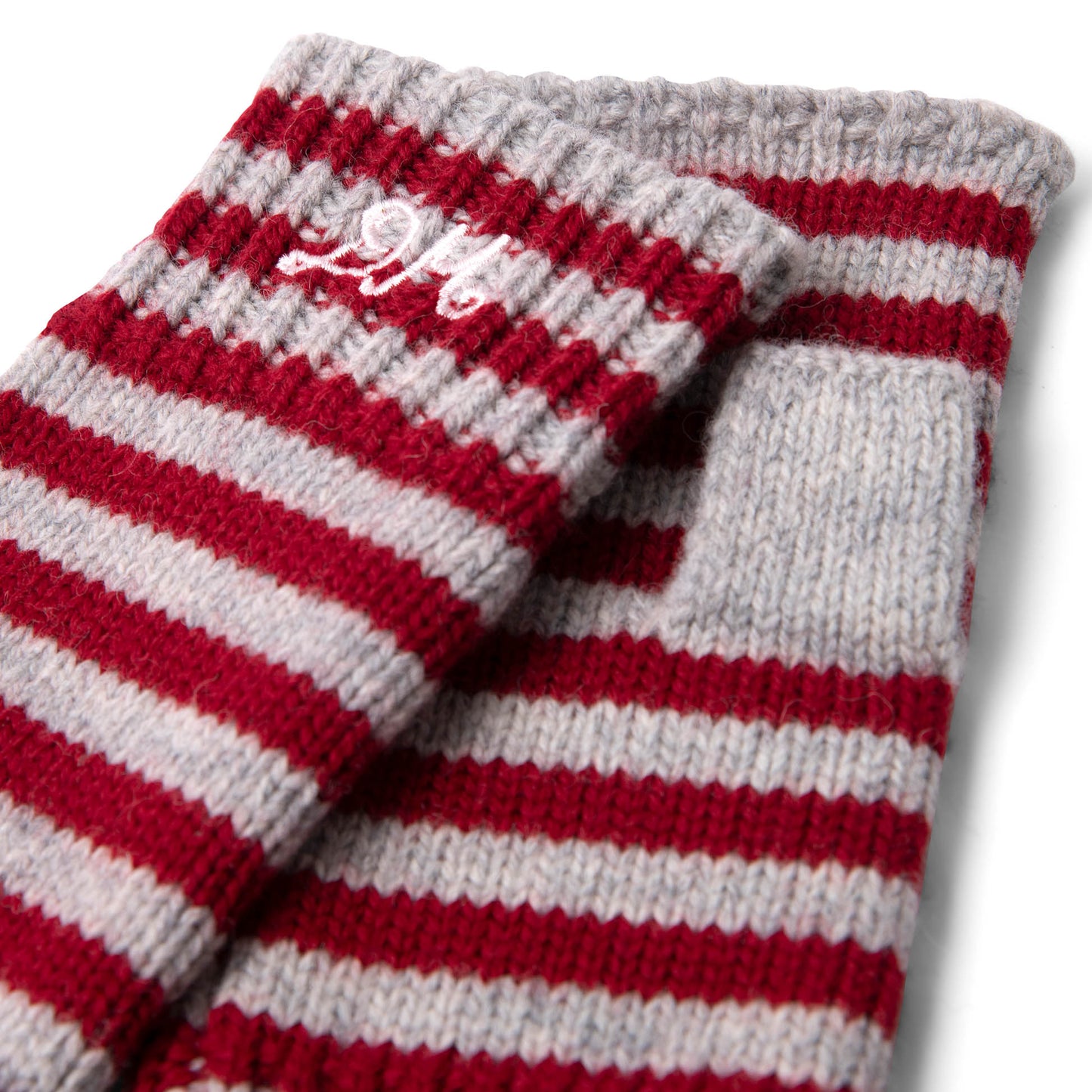 Damson Madder Mittens Red / Burg Stripe - pam pam 