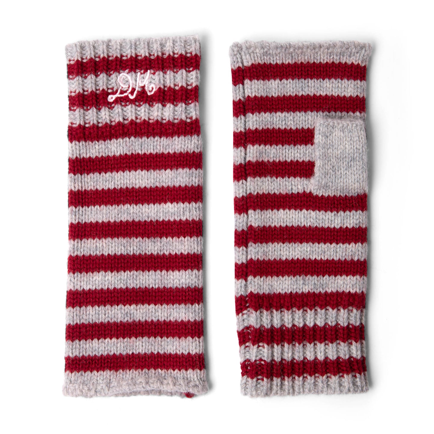Damson Madder Mittens Red / Burg Stripe - pam pam 