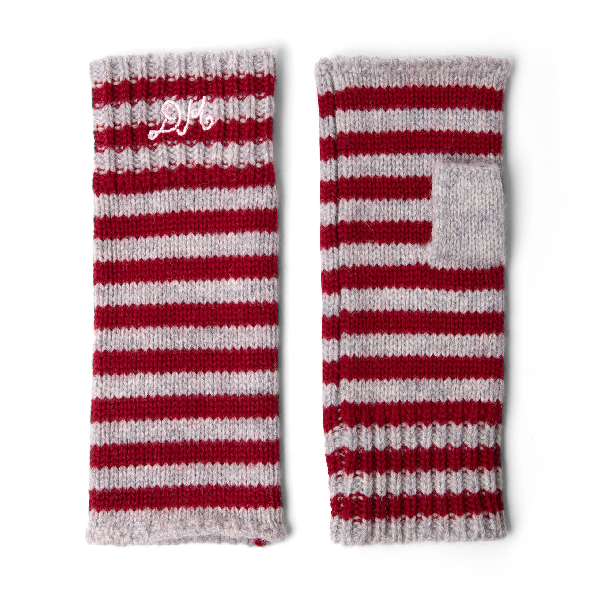 Damson Madder Mittens Red / Burg Stripe - pam pam 