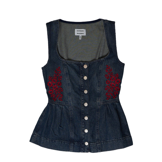 Damson Madder Mitzie Top Harbour Wash