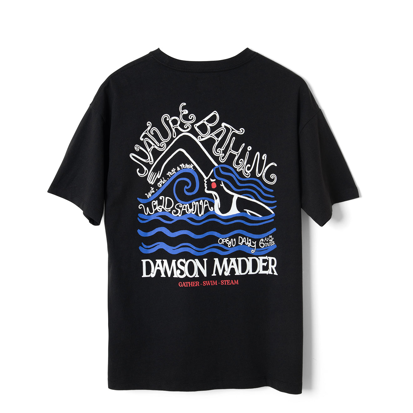 Damson Madder Nature Bathing SS Graphic Tee Black