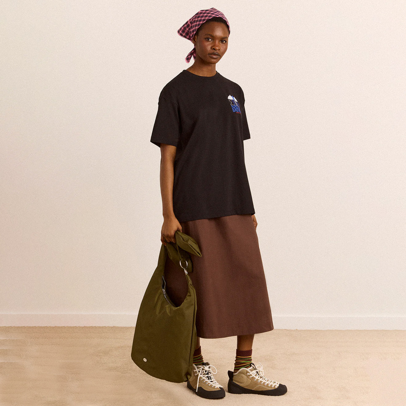 Damson Madder Nature Bathing SS Graphic Tee Black
