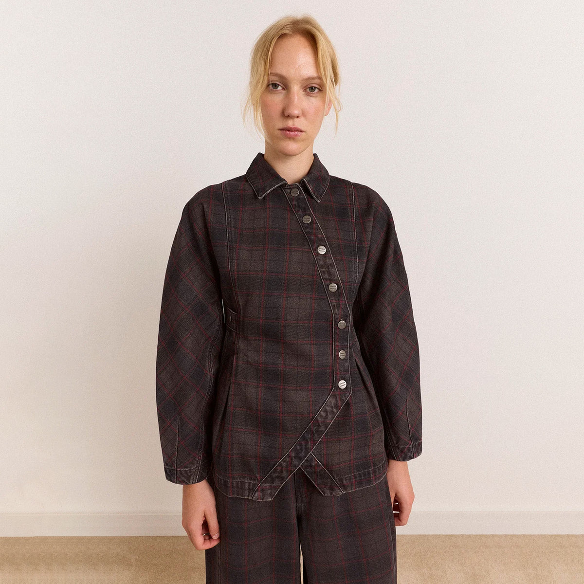 Damson Madder Nora Denim Shirt Sirius Check Multi