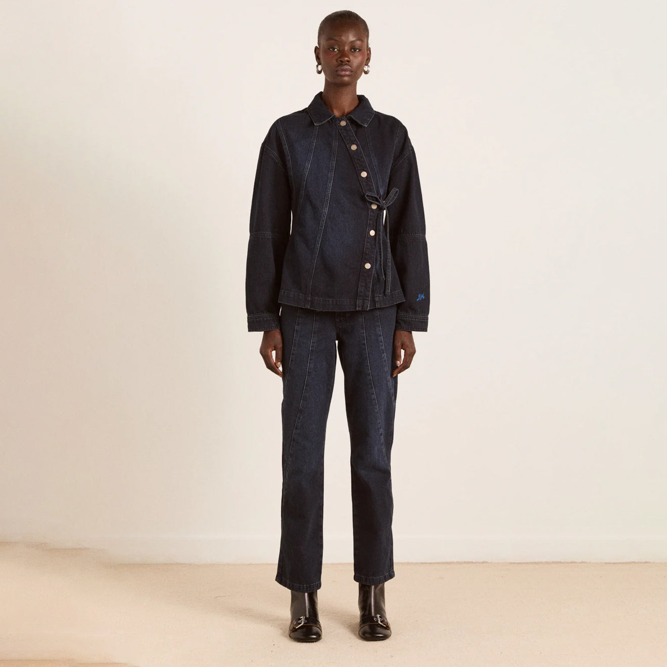 Damson Madder Juli Jeans Wavy Seams - pam pam 